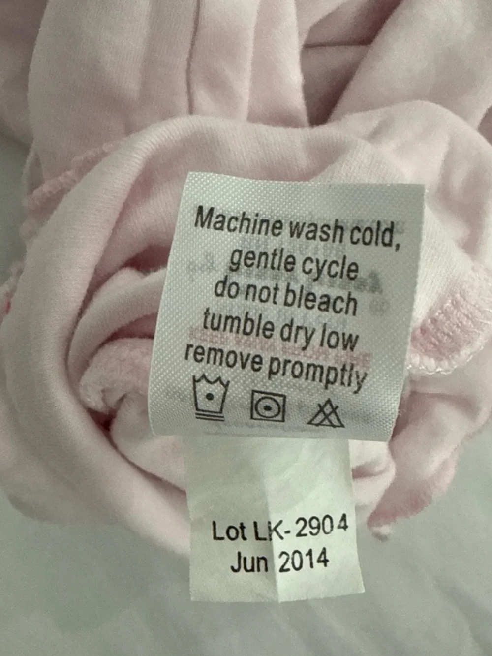 Kissy Kissy Light Pink Ruffle-Collar One-Piece Bodysuit